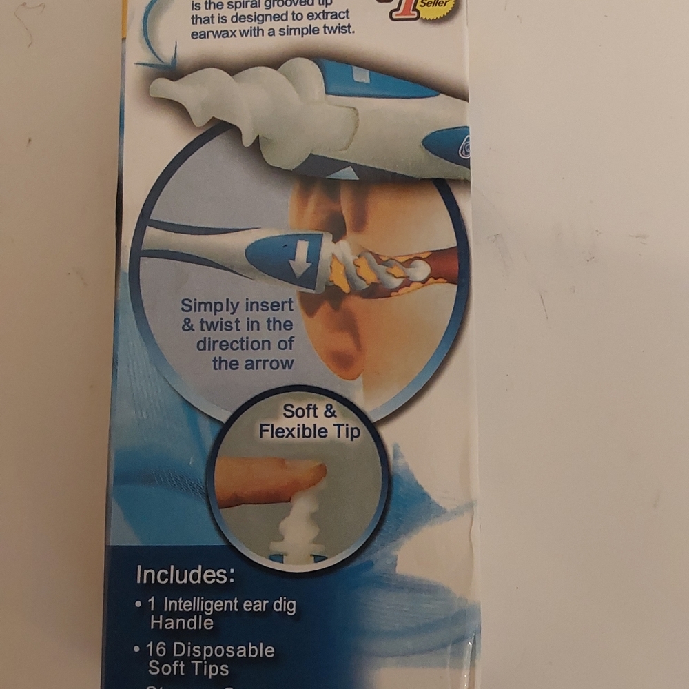 Earwax removal with 16 replaceable tips (7)